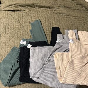 Old Navy Ribbed Cropped Cardigans - Set of 4